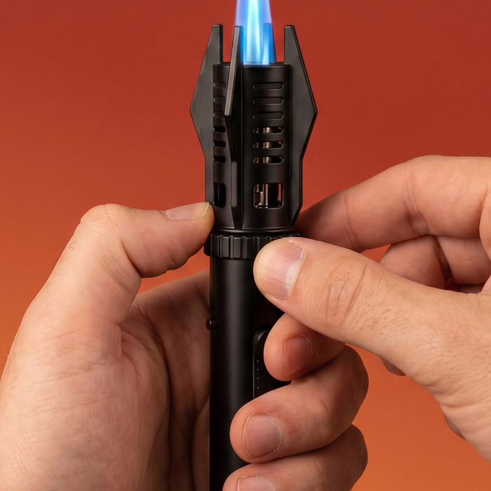 De vlamsterkte van FlameJet instellen